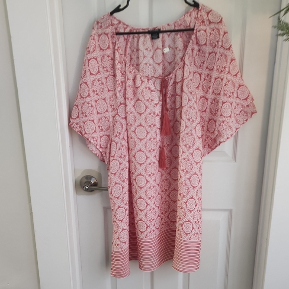 Evans Tops - Evans Medallion Boho Blouse Or Tunic